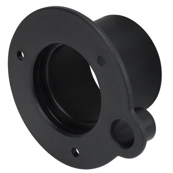 Black Rigging Flange with 20mm Fuel Hose Port