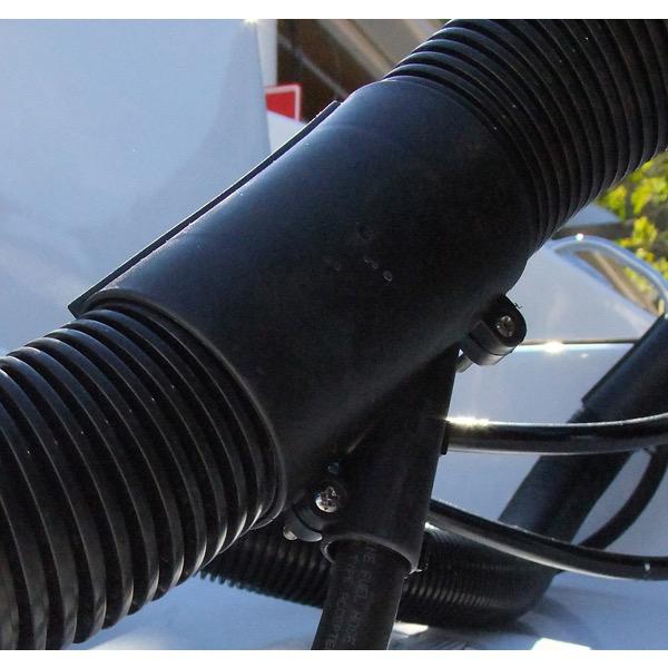 Black Rigging Hose Union with 20mm Fuel Hose Port - Bosuns Boat