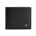 Bologna Men’s Leather Bifold Wallet with Coin Pocket – Mapi Edition, Black & Beige - BlackBrook Case