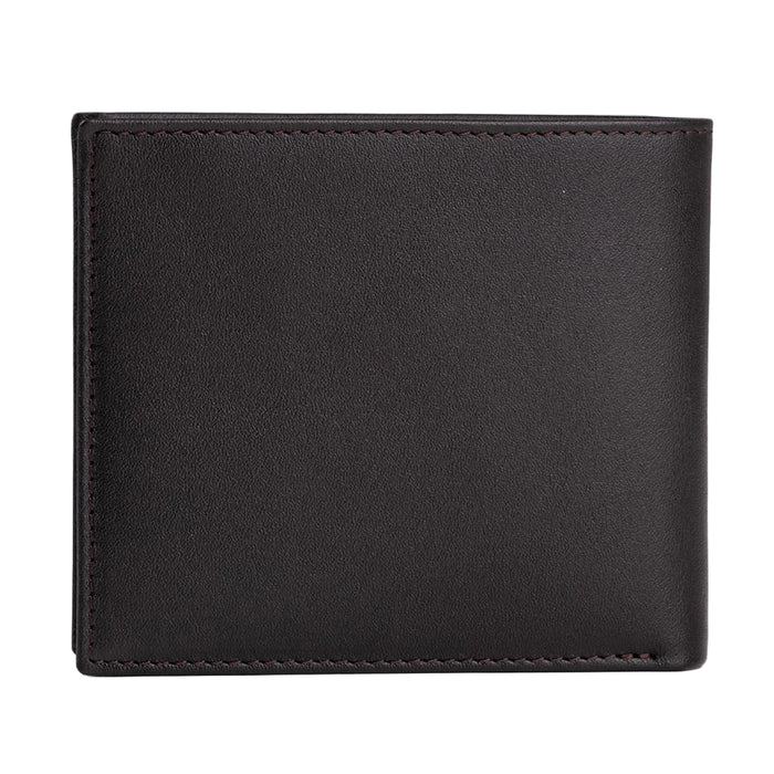 Bologna Men’s Leather Bifold Wallet with Coin Pocket – Mapi Edition, Brown & Tan - BlackBrook Case