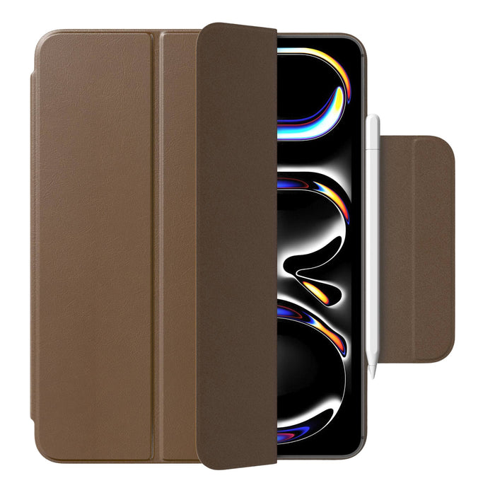 Bradstreet Leather Folio Case for iPad Pro 13" (2025 - M5), Brown - BlackBrook Case