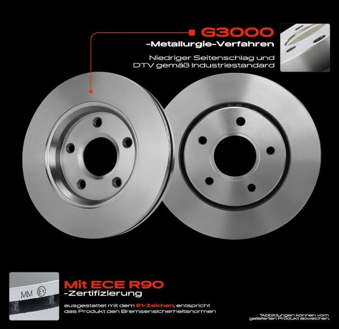 Brake Disc Set Front Vented Ø302mm – Fiat Freemont/Journey/Grand Voyager-261