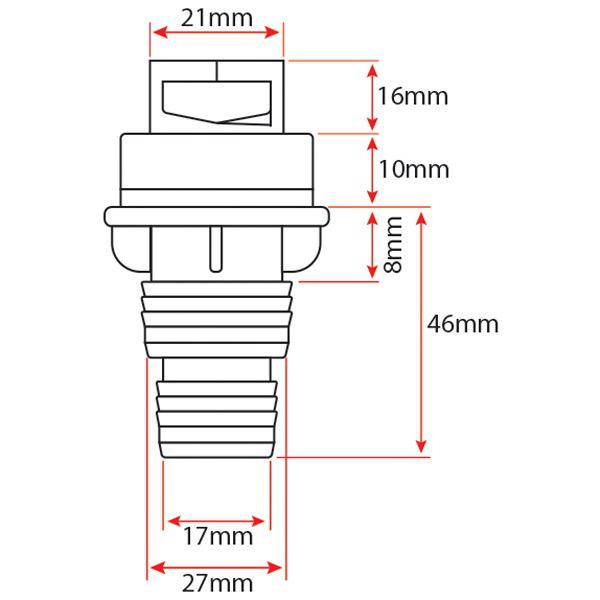 Bravo Pump Hose Adapter - Bosuns Boat