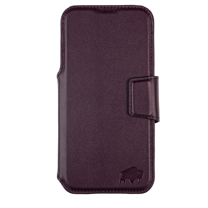 Burkley 2-in-1 Full-Grain Leather Detachable Wallet Case for iPhone 18 Pro Max, Burgundy - BlackBrook Case