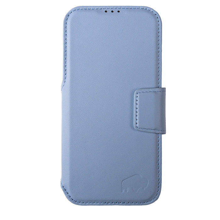 Burkley 2-in-1 Full-Grain Leather Detachable Wallet Case for iPhone 18 Pro Max, Blue - BlackBrook Case
