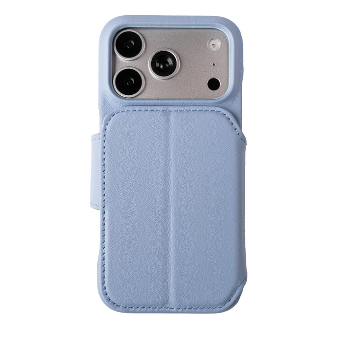 Burkley 2-in-1 Full-Grain Leather Detachable Wallet Case for iPhone 18 Pro Max, Blue - BlackBrook Case