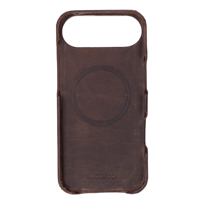 iPhone 17 Air Leather Wallet Case - Burkley Classic 2-in-1 Detachable Folio, Distressed Coffee BlackBrook Case