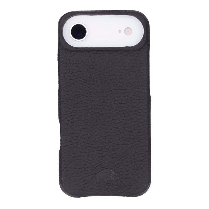 iPhone 17 Air Leather Wallet Case - Burkley Classic 2 - in - 1 Detachable Folio, Pebble Black - BlackBrook Case