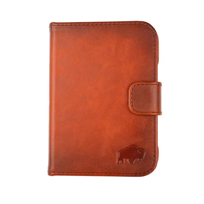 Burkley Detachable Wallet Case for iPhone Duo, Burnished Tan