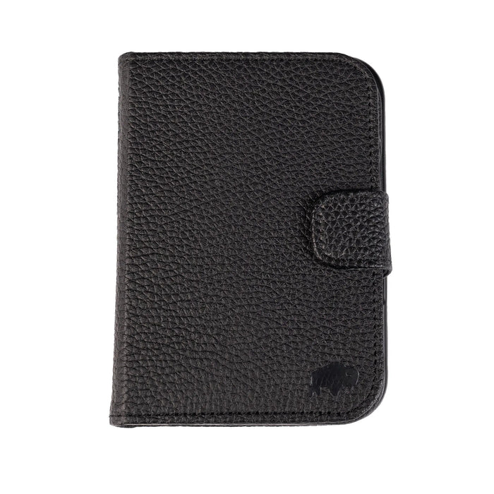 Burkley Detachable Wallet Case for iPhone Duo, Pebble Black - BlackBrook Case