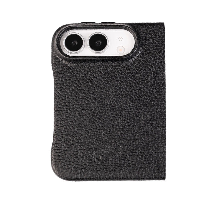 Burkley Detachable Wallet Case for iPhone Duo, Pebble Black - BlackBrook Case