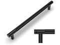 Cabinet Handles 10 Pcs Black 254mm Drawer Wardrobe Pulls 10 Pack Amerdeco-174