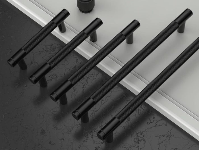 Cabinet Handles 10 Pcs Black 254mm Drawer Wardrobe Pulls 10 Pack Amerdeco-174