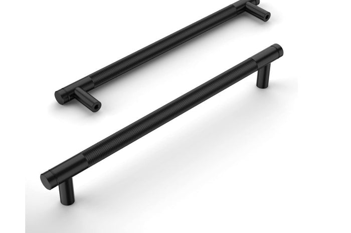 Cabinet Handles 10 Pcs Black 254mm Drawer Wardrobe Pulls 10 Pack Amerdeco-174
