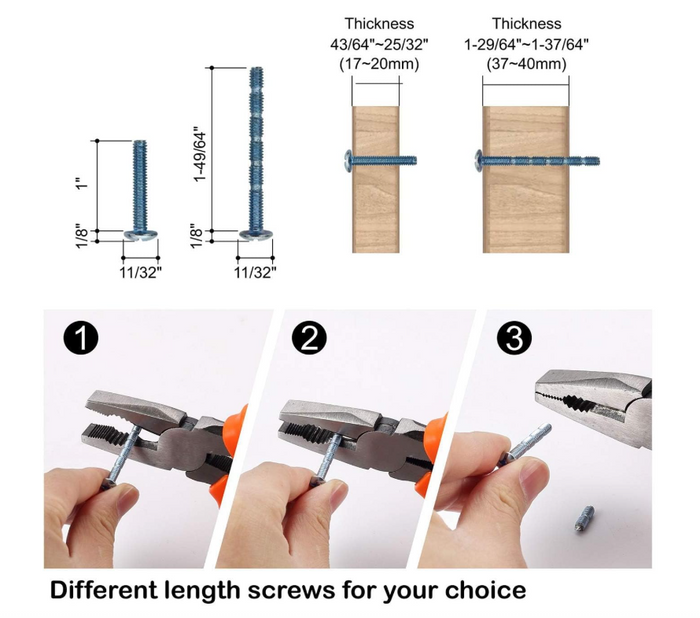 Cabinet Handles 10 Pcs Black 254mm Drawer Wardrobe Pulls 10 Pack Amerdeco-174