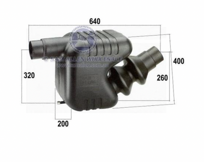 CAN-B Water Lock Muffler Combo 75mm / 90mm 33Ltr