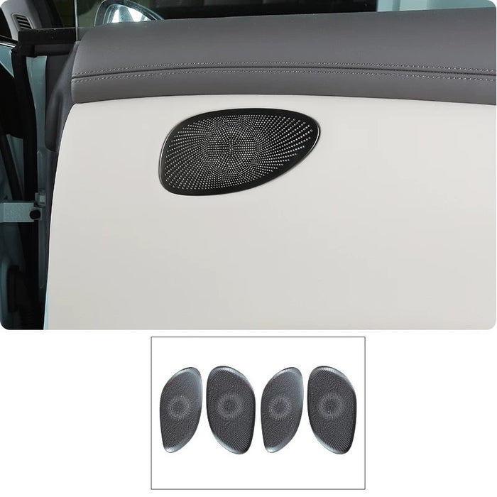 Stainless Steel- Black / Four Doors Up-4pcs