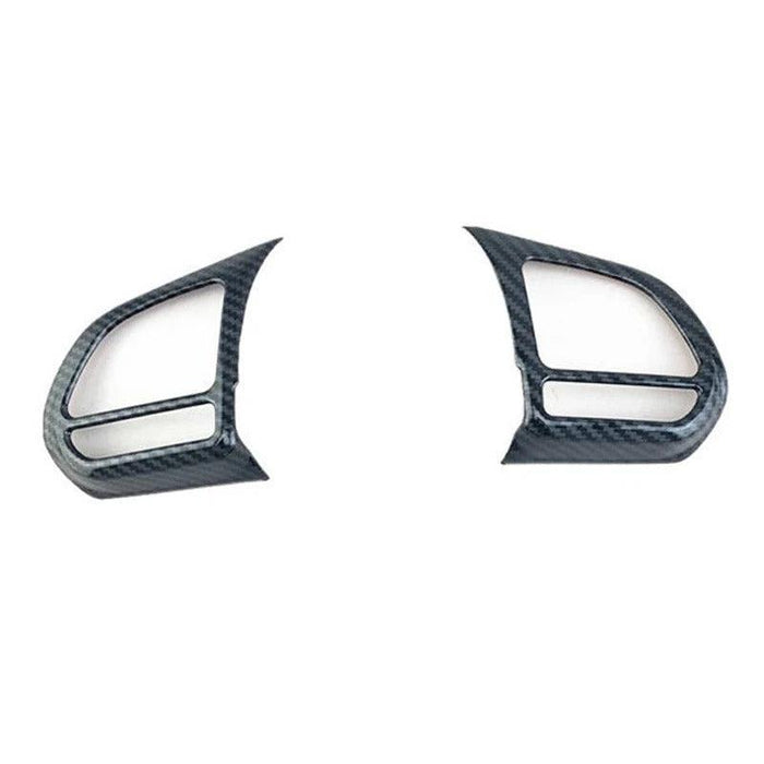 Carbon Fiber Car Steering Wheel Button Cover Sticker Interior For MG