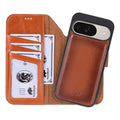 Carter Leather Pixel 10 Detachable Wallet Case, Burnished Tan - BlackBrook Case