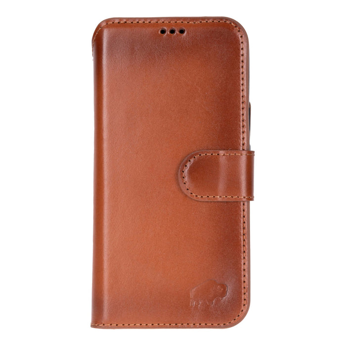 Carter Leather Pixel 10 Detachable Wallet Case, Burnished Tan - BlackBrook Case