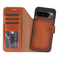 Carter Leather Pixel 10 Pro XL Detachable Wallet Case, Rustic Tan - BlackBrook Case