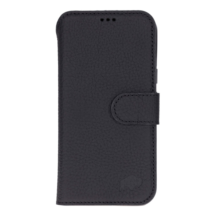 Carter Leather Pixel 10 Pro XL Detachable Wallet Case, Pebble Black - BlackBrook Case
