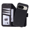 Carter Leather Pixel 10 Detachable Wallet Case, Pebble Black - BlackBrook Case