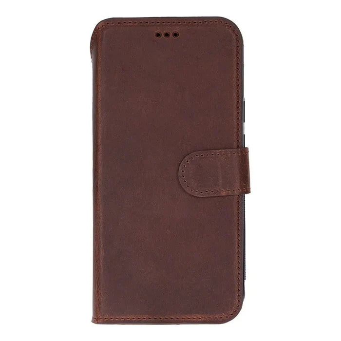 Carter Leather Pixel 10 Pro XL Detachable Wallet Case, Saddle Brown - BlackBrook Case