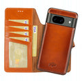 Carter Leather Pixel 8 Detachable Wallet Case, Burnished Tan - BlackBrook Case