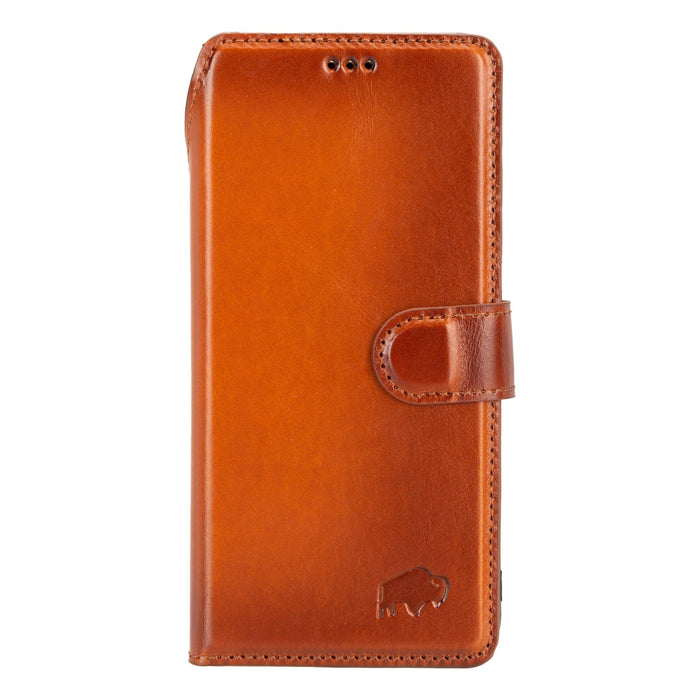 Carter Leather Pixel 8 Detachable Wallet Case, Burnished Tan - BlackBrook Case