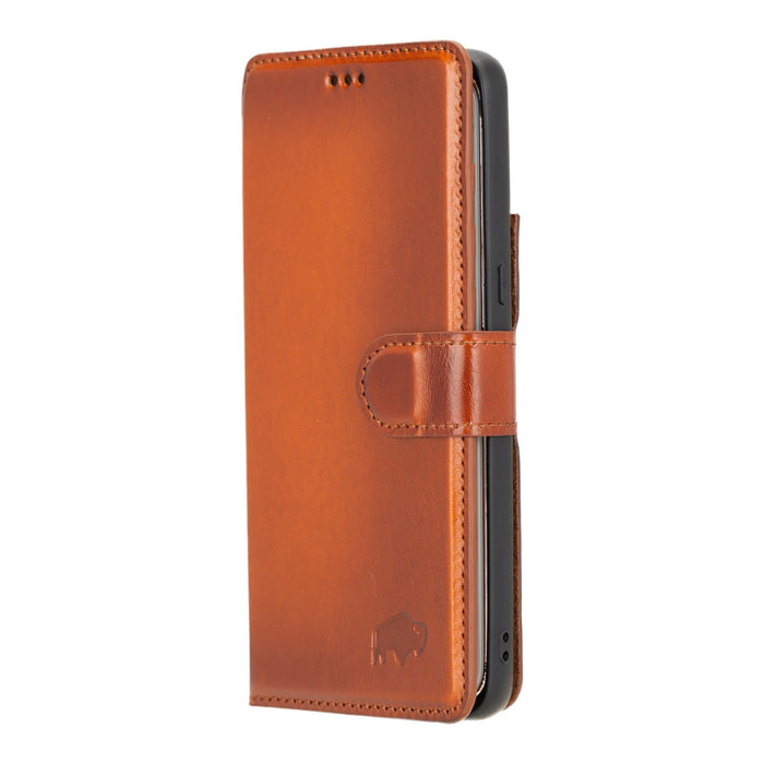 Carter Leather Pixel 8 Detachable Wallet Case, Burnished Tan - BlackBrook Case