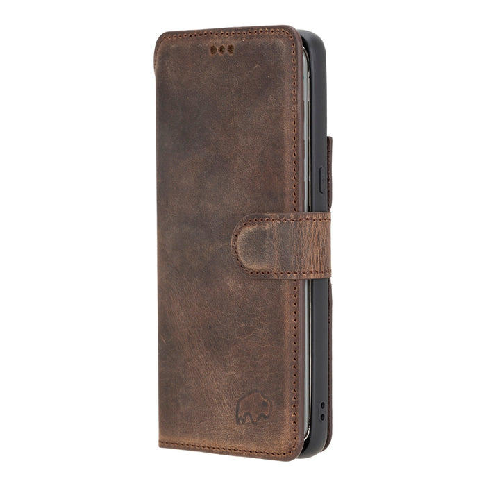 Carter Leather Pixel 8 Detachable Wallet Case, Distressed Coffee - BlackBrook Case