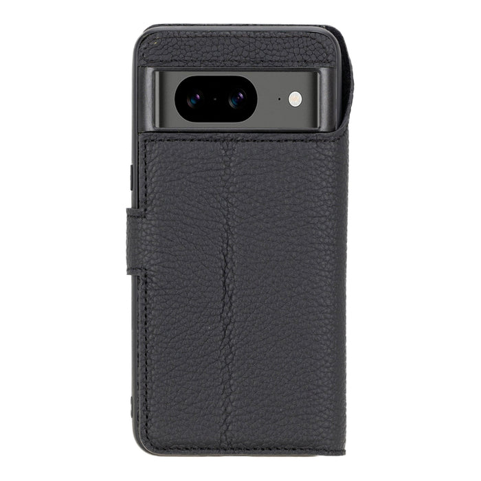Carter Leather Pixel 8 Detachable Wallet Case, Pebble Black - BlackBrook Case