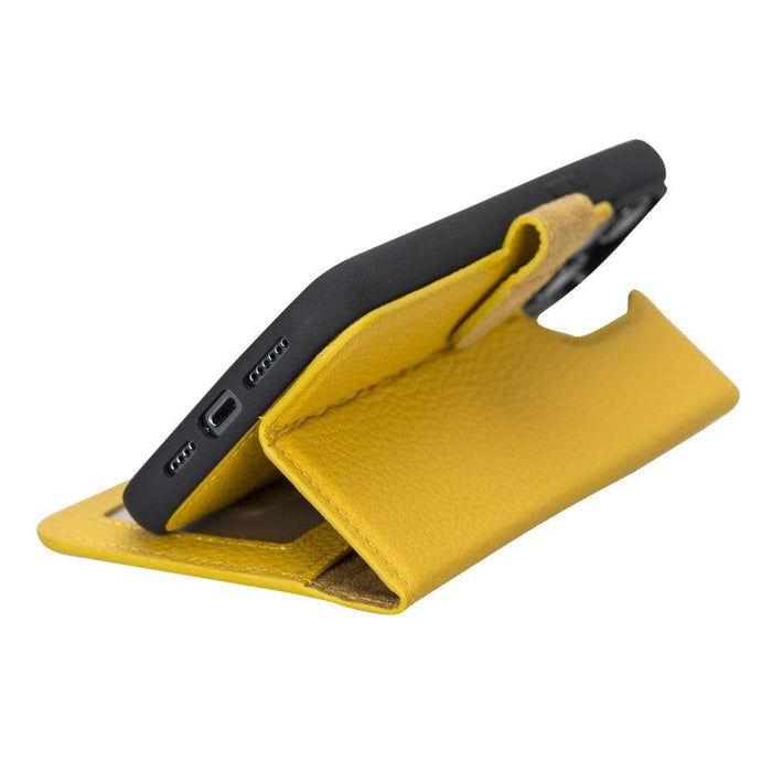 Carter Detachable Leather iPhone 14 Wallet Case, Floater Yellow - BlackBrook Case