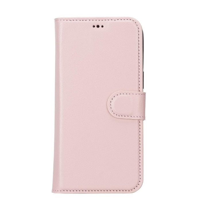 Carter Detachable Leather iPhone 14 Plus Wallet Case, Nude Pink - BlackBrook Case