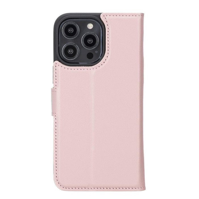 Carter Detachable Leather iPhone 14 Plus Wallet Case, Nude Pink - BlackBrook Case