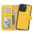 Carter Detachable Leather iPhone 14 Pro Wallet Case, Floater Yellow - BlackBrook Case