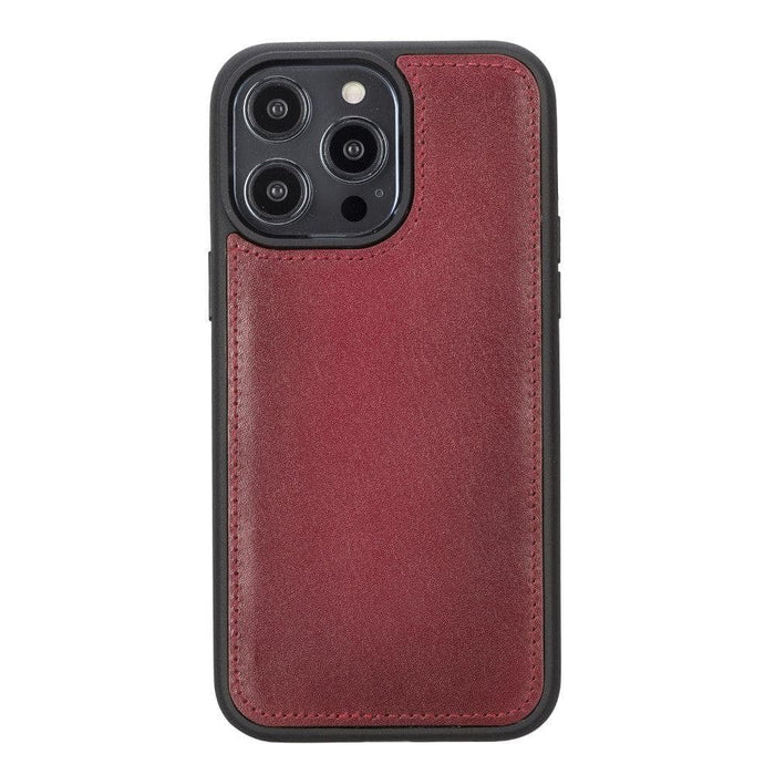 Carter Detachable Leather iPhone 14 Pro Wallet Case, Red - BlackBrook Case