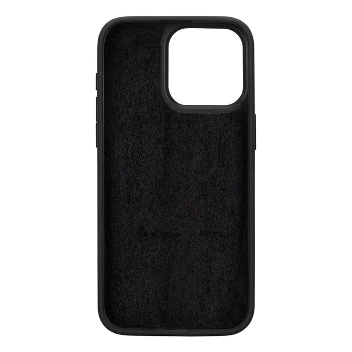 Carter Detachable Leather iPhone 15 Plus Wallet Case, Rustic Black - BlackBrook Case