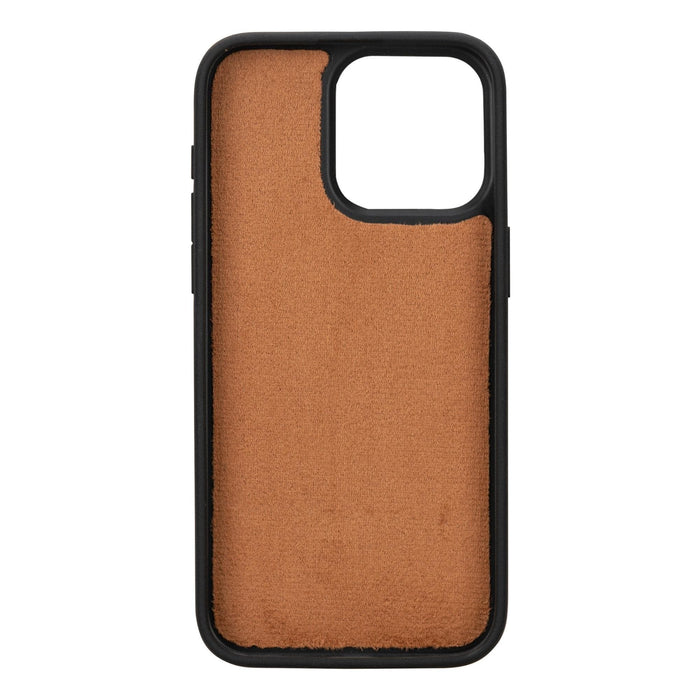 Carter Detachable Leather iPhone 15 Plus Wallet Case, Rustic Tan - BlackBrook Case