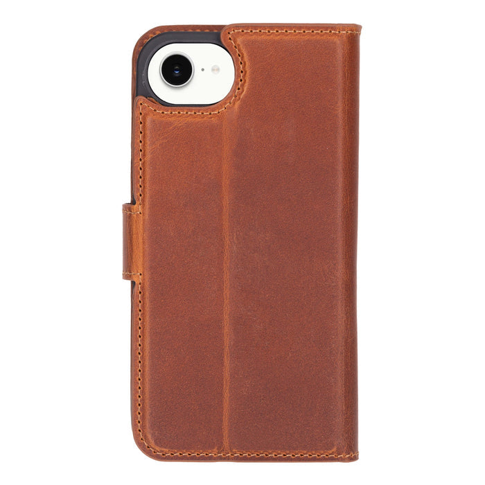 Carter Detachable Leather iPhone 16e Wallet Case, Golden Brown - BlackBrook Case