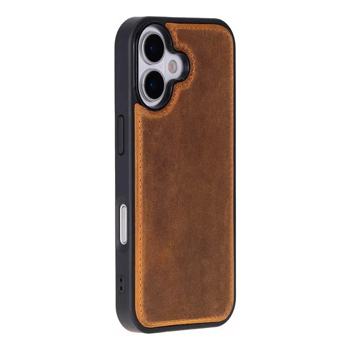 Carter Detachable Leather iPhone 17 Wallet Case, Moccasin - BlackBrook Case