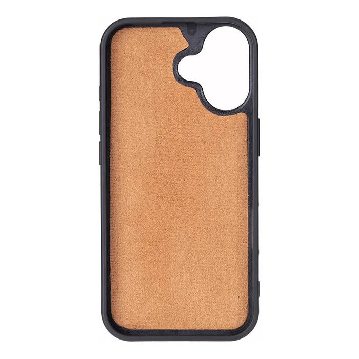 Carter Detachable Leather iPhone 17 Wallet Case, Moccasin - BlackBrook Case