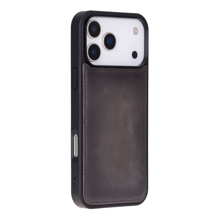 Carter Detachable Leather iPhone 18 Pro Max Wallet Case, Gray - BlackBrook Case