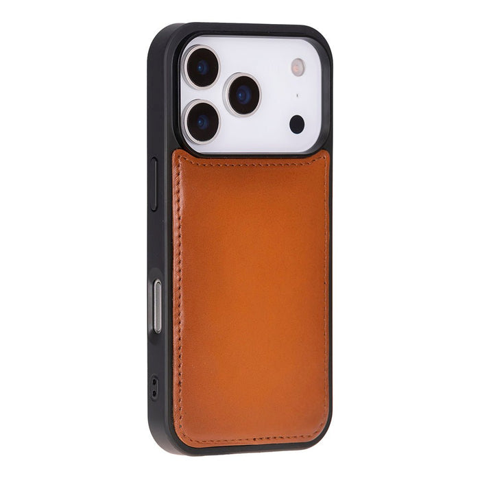 Carter Detachable Leather iPhone 18 Pro Max Wallet Case, Rustic Tan - BlackBrook Case