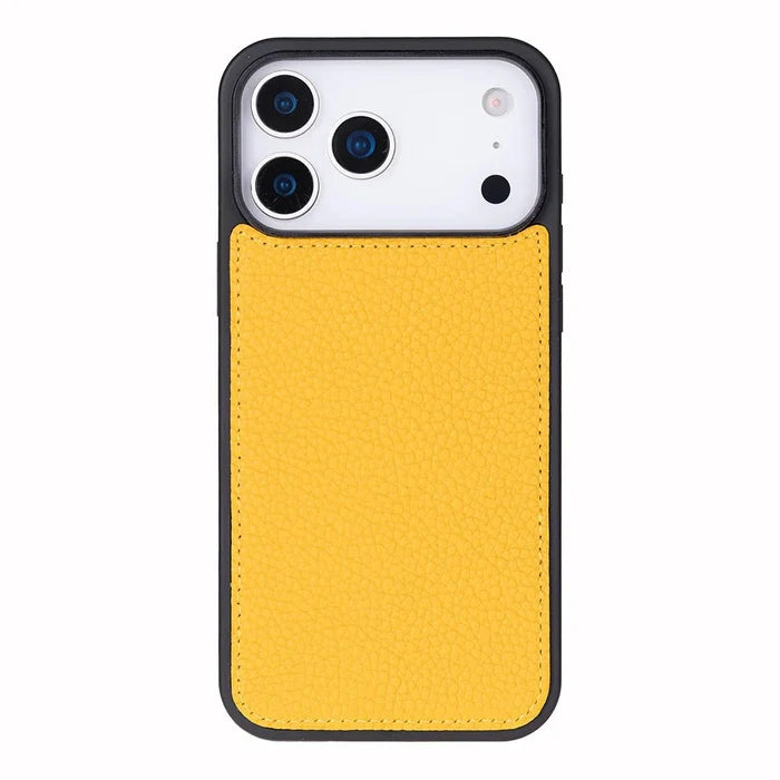 Carter Detachable Leather iPhone 18 Pro Max Wallet Case, Yellow - BlackBrook Case