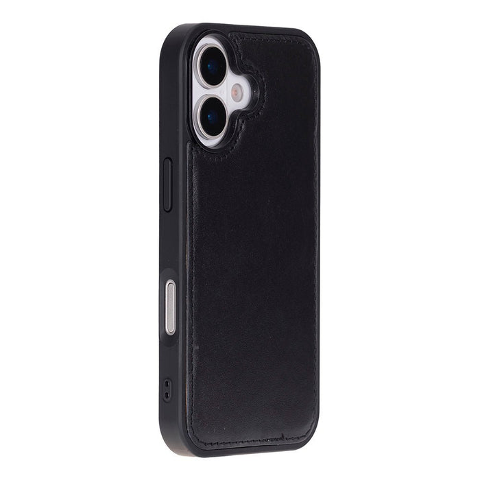 Carter Detachable Leather iPhone 17 Wallet Case, Rustic Black - BlackBrook Case