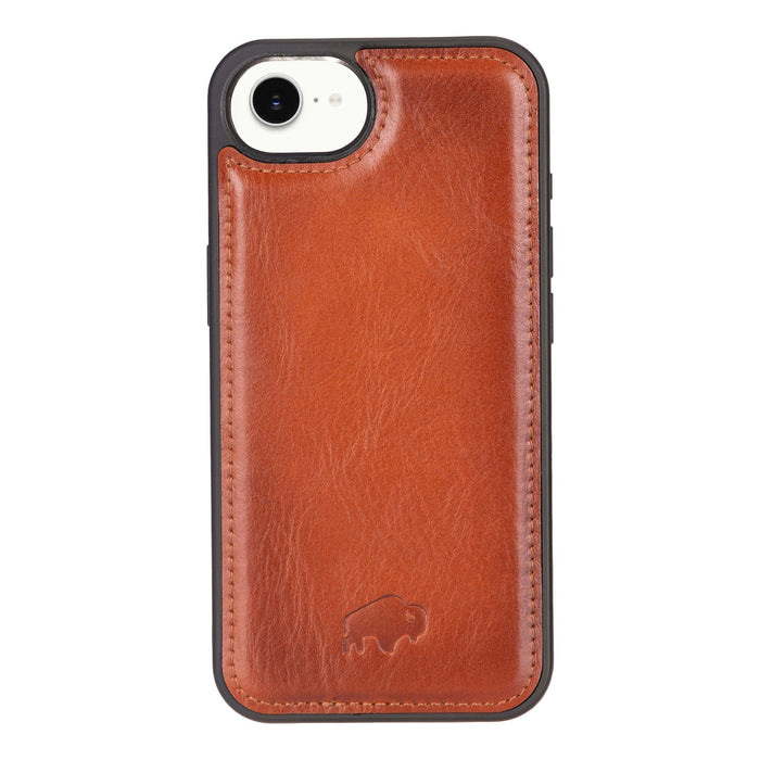 Carter Detachable Leather iPhone 17e Wallet Case, Burnished Tan - BlackBrook Case