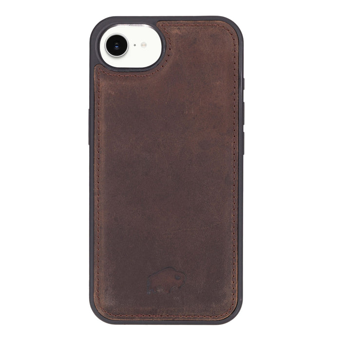 Carter Detachable Leather iPhone 17e Wallet Case, Distressed Coffee - BlackBrook Case