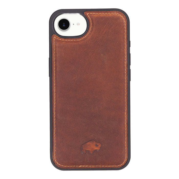Carter Detachable Leather iPhone 17e Wallet Case, Golden Brown - BlackBrook Case